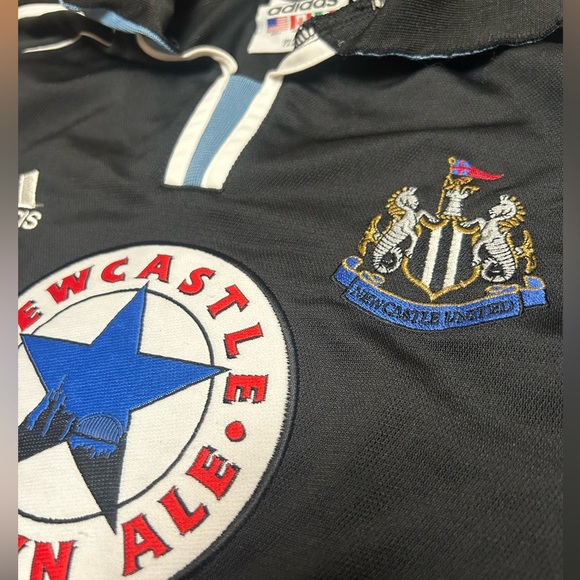 Newcastle Adidas 1999 Training Football Soccer Shirt Jersey Big Logo Mens L - Picture 5 of 9
